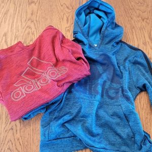 2 Adidas Hooded Longstreet Sweatshirts